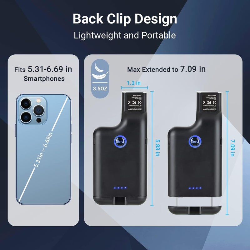 Tera ماسح الباركود اللاسلكي 1D 2D QR محمول مع مشبك خلفي 3 في 1 2.4GHz لاسلكي و USB سلكي ومتوافق مع بلوتوث قارئ باركود جيب صغير للهواتف الذكية أندرويد ماك أو إس ويندوز 0013 - Image 3
